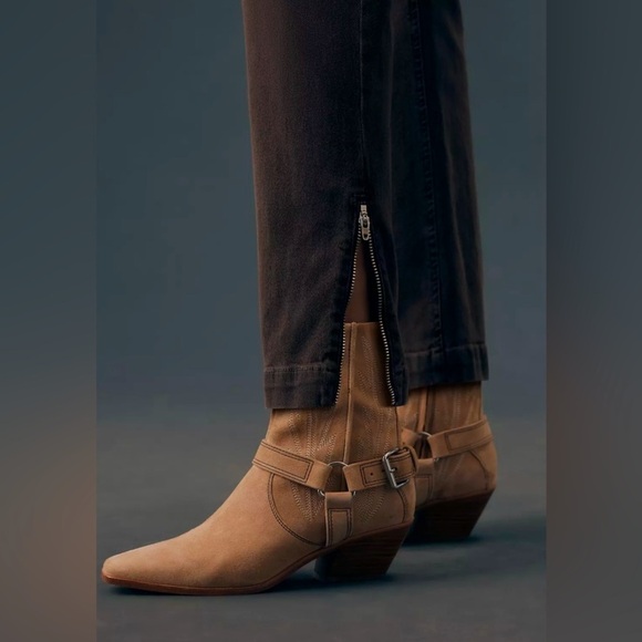 Bella Dahl Sz 26 Rowan Side Zip Pocket Pants in Brown Denim - Picture 5 of 8